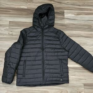 Men's Black Puffer Jacket XL